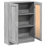 vidaXL Bibliothèque sonoma gris 82 5x30 5x115 cm bois d'ingénierie