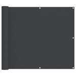 vidaXL Écran de balcon 90 x 200 cm Tissu Oxford Rectangulaire Noir