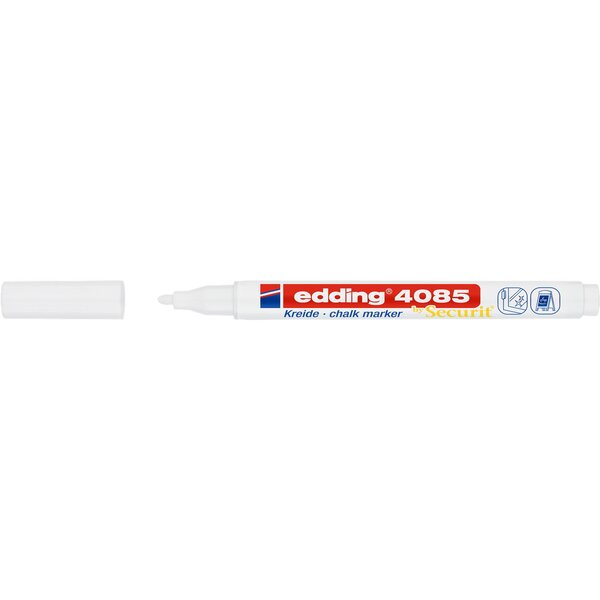 Marqueur Craie Liquide 4085 Blanc pointe Ronde 1-2 mm EDDING