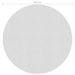 vidaXL Film solaire de piscine flottant PE 455 cm Gris