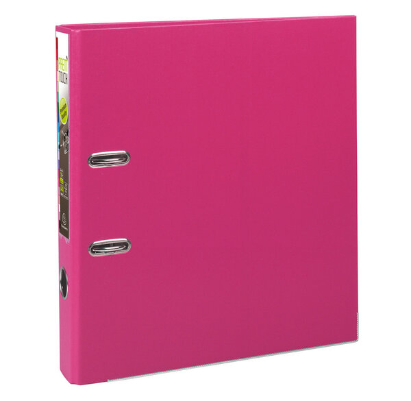 Classeur à Levier Prem'Touch Polypro Int / Ext Dos 50 mm Renforcé Framboise EXACOMPTA
