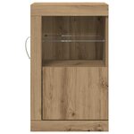 vidaXL Meuble d'appoint 2 Pièces chêne artisanal 41 x 37 x 67 cm
