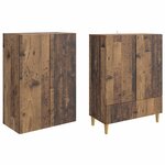 vidaXL Ensemble de Meubles 2 Pièces 66 x 34 5 x 95 cm Bois d'ingénierie