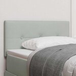 vidaXL Tête de lit avec tête de lit Gris clair 80 cm Cuir synthétique