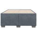 vidaXL Cadre de lit sans matelas gris foncé 120x190 cm velours