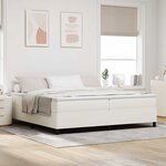 vidaXL Cadre de lit plateforme Crème 200 x 200 cm