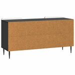 vidaXL Meuble TV 102 x 34 5 x 52 cm Noir Bois d'ingénierie