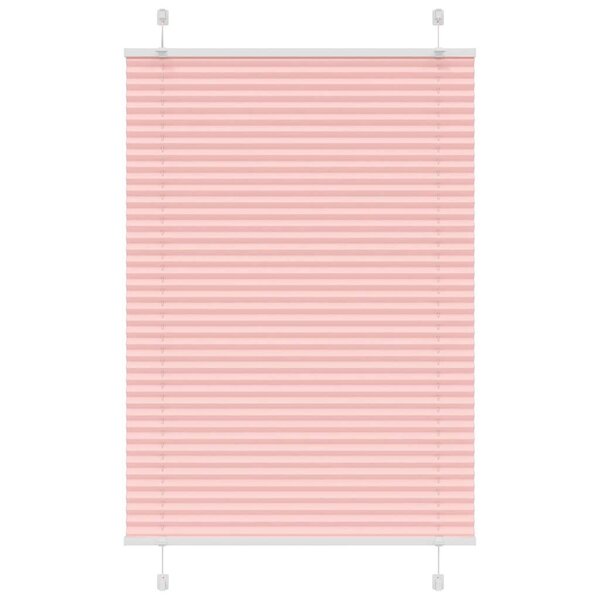 vidaXL Store plissé rose 85x100 cm largeur du tissu 84 4 cm polyester