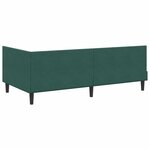 vidaXL Cadre de lit d'angle Vert foncé 100 cm x 200 cm