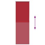 vidaXL Store enrouleur occultant rouge largeur du tissu 40 7 cm