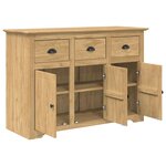vidaXL Buffet BODO Marron miel 115 5 x 44 x 80 cm Bois d'ingénierie