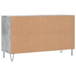 vidaXL Armoire à chaussures Gris béton 102x36x60 cm Bois d'ingénierie