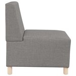 vidaXL Unité de Sofa Modulaire Sans Accoudoirs 3 Pièces Taupe