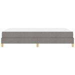 vidaXL Lit à ressorts avec matelas Taupe 160 x 200 cm tissu