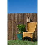 Nature Paravent de jardin écorce de pin naturel 1x3 m épaisseur 5 mm