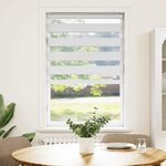 vidaXL Store zèbre blanc 90x100 cm largeur du tissu 85 9 cm polyester