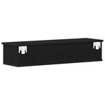 vidaXL Armoire murale chêne noir 88x26x18 5 cm bois d'ingénierie