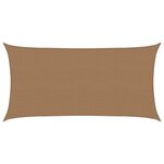 vidaXL Voile d'ombrage 160 g/m² Taupe 2 5x5 m PEHD