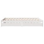 vidaXL Cadre de lit sans matelas blanc 120x190 cm bois de pin massif