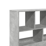 vidaXL Bibliothèque/Séparateur de pièce gris béton 100x33x94 5 cm