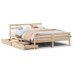 vidaXL Cadre de lit sans matelas 140x200 cm bois massif de pin