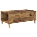 vidaXL Table basse Bois Ancien 90 x 50 x 35 cm Bois d'ingénierie