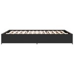 vidaXL Cadre de lit sans matelas noir 150x200 cm