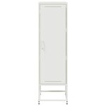 vidaXL Buffet haut blanc 36x39x123 cm acier