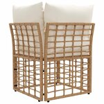 vidaXL Unité de canapé d'angle modulable pour extérieur Naturel