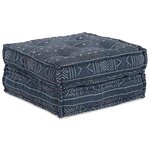 vidaXL Canapé Modulable Impression Indigo 70 x 70 x 36 cm tissu