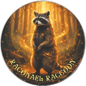 Pièce de monnaie en Argent 1 Dollar g 31.1 (1 oz) Millésime 2026 Forest Totems III RACONAEL RACCOON