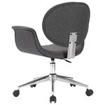 vidaXL Chaise pivotante de bureau Gris Tissu