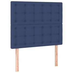 vidaXL Têtes de lit 2 Pièces Bleu 90x5x78/88 cm Tissu