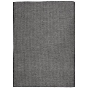 vidaXL Tapis à tissage plat d'extérieur 200x280 cm Gris