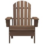 vidaXL Chaise de jardin Adirondack avec table Bois de sapin Marron