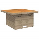 vidaXL Ensemble à manger de jardin avec coussins 5Pièces Beige poly rotin