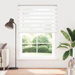 vidaXL Store zèbre blanc 165x230 cm largeur du tissu 160 9cm polyester