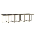 vidaXL Ensemble à dîner de jardin coussins 17 Pièces Résine tressée Beige
