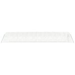 vidaXL Serre avec cadre en acier blanc 70 m² 14x5x2 3 m