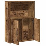 vidaXL Bibliothèque vieux bois 60x24x85 cm bois d'ingénierie