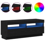 vidaXL Meuble TV Noir 100 x 35 x 40 cm Bois d'ingénierie