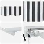 vidaXL Cadre d'auvent Anthracite et blanc 250 x 200 cm