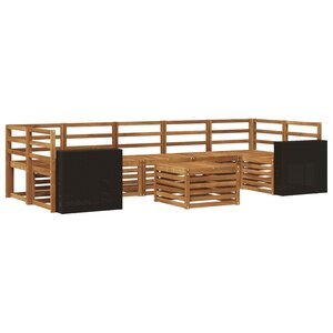 vidaXL Ensemble de canapés d'extérieur 8 pc Naturel