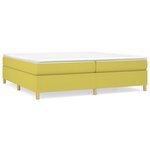 vidaXL Cadre de lit sans matelas vert 200x200 cm tissu
