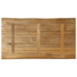 vidaXL Dessus de table bord vivant 120x60x3 8 cm bois de manguier brut