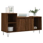 vidaXL Meuble TV Chêne marron 100x35x55 cm Bois d'ingénierie