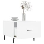 vidaXL Table basse blanc 50x50x40 cm bois d'ingénierie