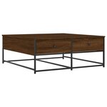 vidaXL Table basse chêne marron 100x99x40 cm bois d'ingénierie