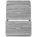 vidaXL Meuble sous lavabo de salle de bain Sonoma gris