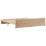 vidaXL Cadre de lit sans matelas 160x200 cm bois massif de pin